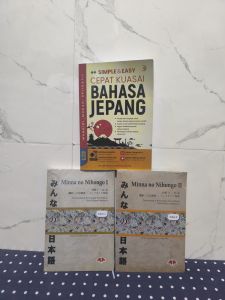 Bundling 3 Buku 2 MINNA NO NIHONGO I DAN II dan 1 buku SIMPLE & EASY CEPAT KUASAI BAHASA JEPANG