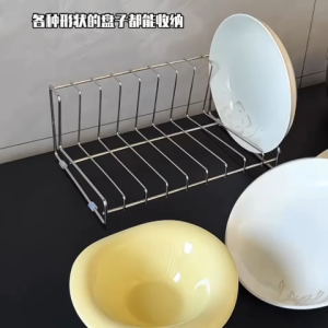 💟SOLUTION65💟 SS304 Plate Organizer Holder Plate Stand Plate Divider Rack Plate Sorting Rack Plate Storage Rack Dish Organizer Holder Dish Stand Dish Divider Rack Dish Sorting Rack Dish Storage Rack Dish Rack Dish Standing Rack Kitchen Organizer Rack