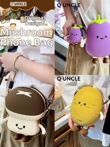 Q UNCLE | Cute Potato Mushroom Creative Design Kids Crossbody Bag