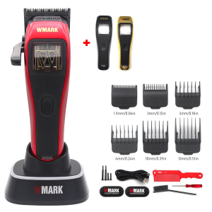 WMARK NG-X1 Professional Hair Clippers for MenMicrochipped Magnetic Motor 10000RPM 9V with Charge StandCordless Cutter Trimmer