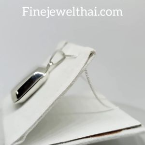 Finejewelthai-จี้ล็อกเก็ต ทรงแปดเหลี่ยม-ล็อกเก็ตเงินแท้-ใส่ของ ใส่รูปได้-P117700