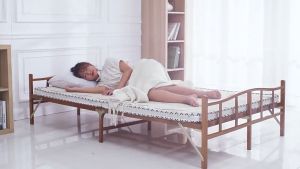 Giường gỗ gấp gọn Giường ngủ gấp gọn bằng tre tiện dụng thoáng mát GD020