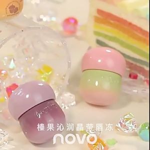 (Ready Stock)NOVO Hazelnut Moisturizing Crystal Lip Jelly Lip Fuller and Blend Naturally
