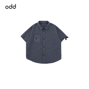 Colorfast Whale Embroidered Plaid Short Sleeve Shirt