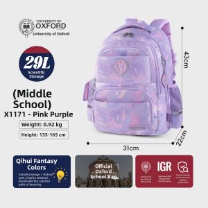 Spine Protection Lightening Load School Bag for Girls