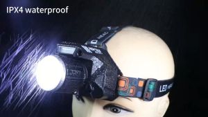 Asafee TGA-110 COB Strong Light Induction Headlamp Built-in Battery Reachargeale Support Output FlashLight Waterproof Zoom TorchLight Power Display Outdoor Running Camping Fishing