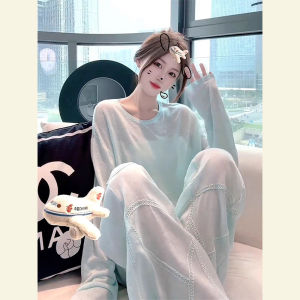 SHANGSHA | Elegant Stylish Green UV-Blocking T-Shirt and Pants Set