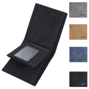 Baellerry New Men Wallets Minimalist Multi Slot Card Holder Male Wallet High Quality Frosted PU Small Wallet For Men