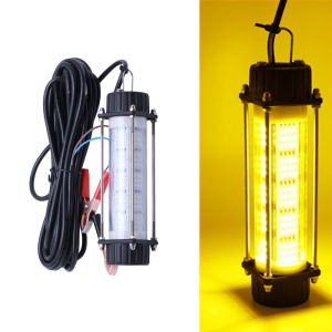 Đèn Câu Cá Dưới Nước LED 120W 180W Đèn Dụ Cá Chìm Đèn Câu Đêm Thả Sâu 12V Kèm Kẹp Cho Câu Cá