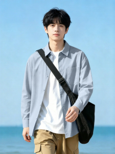Jeanswest | Áo Sơ Mi Tay Dài Xanh Dương Cho Nam