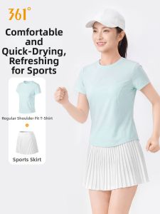 361° | Summer Running Fitness Dry Fit Outfit Short Sleeve and Skirt Set