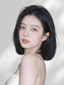 MENGSIQIAN | Invisible Nano Edged Double Weft Short Hair Wig for Chemotherapy Patients