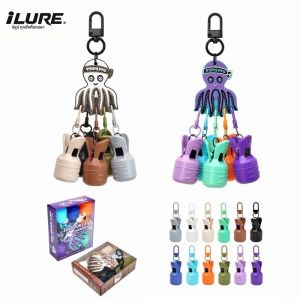 ชุดอุปกรณ์ป้องกันเหยื่อตกปลาหมึก M+ 6 ชิ้น พร้อมฝาครอบตะขอเบ็ดตกปลาหมึกยักษ์แบบ Webfoot Octopus Egi และฝาครอบร่มตกปลาหมึกยักษ์ พร้อมคาราบิเนอร์ อุปกรณ์ตกปลาทะเล