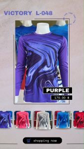 #Victory เสื้อแขนยาวพิมพ์ลายสีสวย รุ่น L-048 - ของกายสีของคุณ สวยงาม และมีความสวยงามสูง