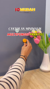 Gantungan Hook Macaron Bulat Tempel Dinding Wall Hook Stiker Kait Anti Geser Multifungsi