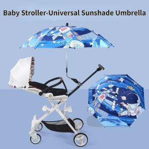 Baby Stroller Sun Umbrella Stroller Accessories Strollers Sunscreen Umbrella Three Wheeled Childrens Stroller UV Protection Umbrella