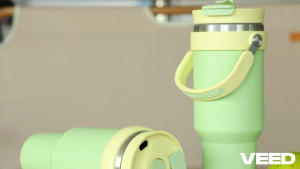 Tumbler Vacuum Double walled Straw and Handle Easy to carry for school office and in etc. Perfect for cars.