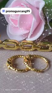 Anting Gipsy Titanium Gold 18mm