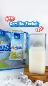 GOMILKU SR12 SUSU KAMBING ETAWA KEMASAN SACHET MENINGKATKAN KESEHATAN TULANG MENYEHATKAN LAMBUNG MENJAGA KESEHATAN JANTUNG SERTA MENINGKATKAN IMUN TUBUH