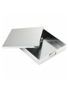 Stainless Steel Square Food Preservation Box with Lid Refrigerator Cold Storage Container Commercial Use Rectangular Container