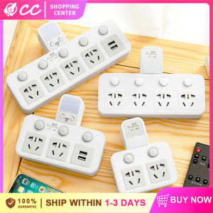 Smart Wireless Outlet Extender Plug-in USB Interfaces Power Socket with Adjustable Night Light Plug Adaptor for Home Us