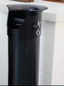 Vertical coffee grounds bucket Bin Height 90cm waste slag box Vertical Coffee Dregs Bucket ommercial bar counter Floor Stand With towel