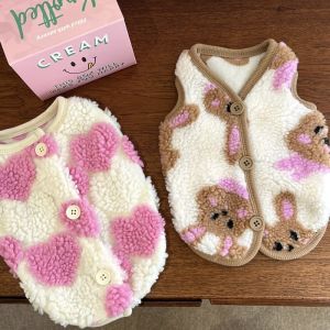 Áo Vest Ấm Áp Cho Chó Teddy Mùa Thu Đông Chống Lạnh Cho Mèo Bichon Pomeranian Áo Vest Cho Chó Và Mèo Thương Hiệu Khác Thường Ngày