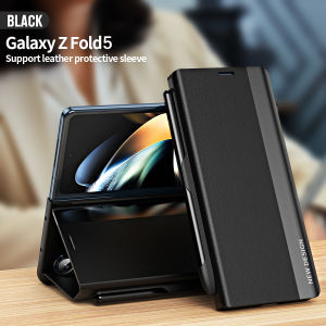 Case for Samsung Galaxy Z Fold6 Fold 6 Z Fold5 Fold 5 Z Fold4 Z Fold3 SPen Pen Slot Bracket Integrated Flip Folding Screen Holster with Pen Anti-drop Shockproof Protective Cover