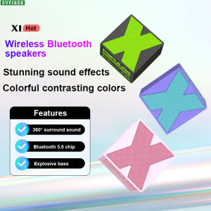 X1 Mini Wireless Bluetooth Speaker 360° Stereo Sound Portable Speaker Outdoor Mini Audio5 Excellent Bass