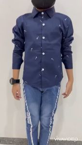 happyshop kemeja anak keren lengan panjang/hem pria anak cowok/kemeja anak GENOS