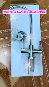 VÒI ĐÔI  VÒI 2 CHÂN DÙNG CHO MÁY LỌC NƯỚC RO(CO NỐI NHANH)