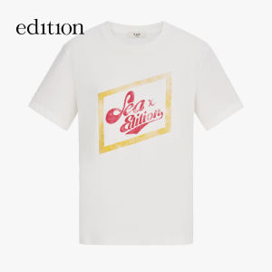 edition | Collaboration Sun-Kissed Print Cotton-Linen T-shirt