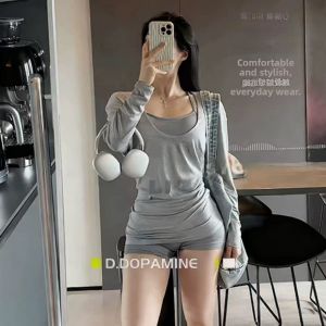 Laid-back Loose-fit Long Oversized Batwing Sleeve Shirt