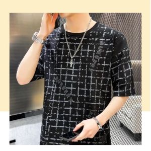 KDAShop งานดี - เสื้อยืดผู้ชาย 4สี คอกลมสกรีนลาย เนื้อผ้าดี พร้อมส่ง ส่วนผสมที่ดี