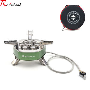 High Firepower Portable Outdoor Stove Camping Gas Stove Folding head Burner Strong Fire Stove with Storage Bag For Hiking
