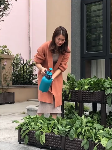 Balcony planting box combination deepened and enlarged vegetable box square plastic flowerpot