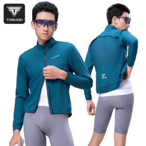 TOSUOD Autumn Spring Cycling Jacket High Elasticity Breathable Full Zipper Closure Coat Windproof Quick Drying Sports Clothes