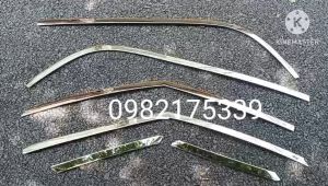 Nẹp chân kính viền cong kính xe Creta 2022 2023 2024. bộ 10 chi tiết chất liệu inox