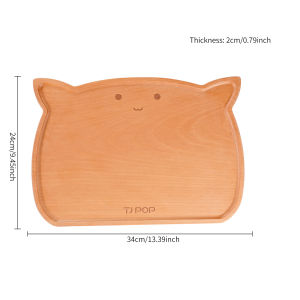 Cartoon Cat-Shaped Steak BoardRosewood Cutting Board Suitable For SnacksAppetizersFruits and Vegetables Party Serving Plates