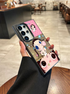 NAZHIMING | Ốp Lưng Dẻo Chống Rơi Có Kính Cartoon Galaxy S
