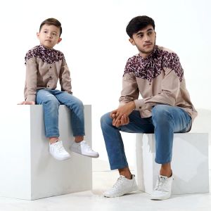 BAJU KOKO COUPLE AYAH DAN ANAK LENGAN PANJANG EMRAN SERIES USIA 1 HINGGA 12 TAHUN