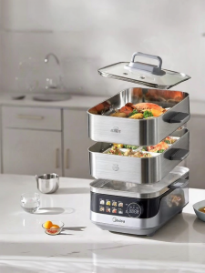 Midea | Multipurpose Programmable Electric Steamer Stainless Steel