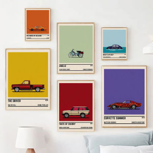 Movie Minimalist Quotes Car Movie Poster Wall Art Print Inspirational Minimal Art Canvas Painting for Home Office Decor Gift