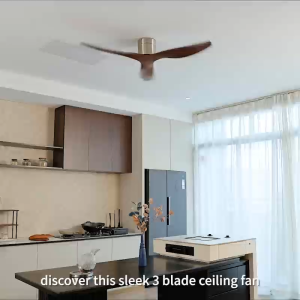 45 52 Inch Ceiling Fan 3 Blades Vintage Industrial ABS Ventilator No Light Remote Control for Home Hotel Office Coffee Shop