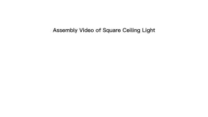 Modern Square Ceiling Lamp LED Dimmable Acrylic Ceiling Light Fixture Flush Mount Chandelier with Remote for Room Hallway Aisle