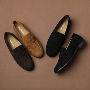 MIOLLIBARN | Suede Shearling Leather Loafers Slip-On Flat