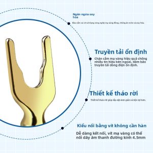 YYTCG | Gold Plated Solderless Speaker Connector