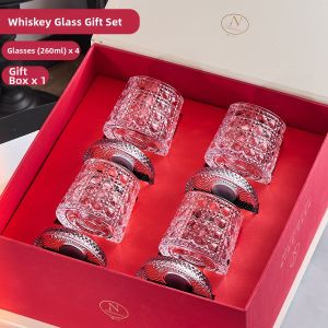 BANGBEBE | Rotational Elegant Gift Glass Whisky Tumbler Set