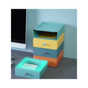 Hộp đựng đồ để bàn màu Morandi giá ngăn kéo nhiều tầng kết hợp mới kệ đựng mỹ phẩm  phiên bản Hàn Quốc ALLIN