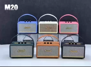 【Flash Sale】ลำโพงบลูทูธไร้สาย Mashall M20 รองรับ TF/USB/AUS ปรับเบสได้ 20W เสียงดี เบสแน่น มีสายหิ้ว